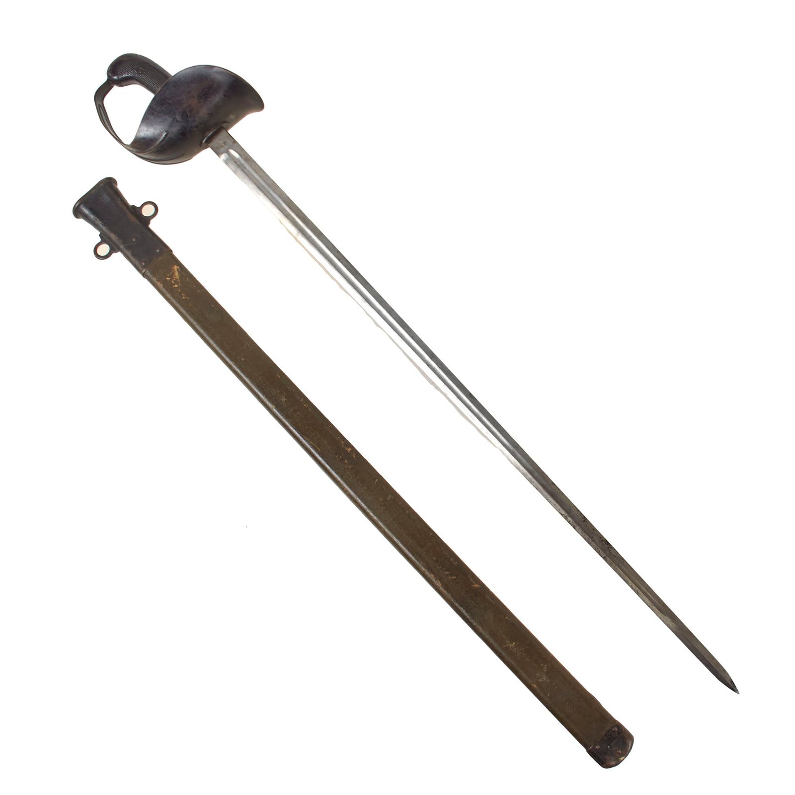 Original U.S. WWI Model 1913 Cavalry Saber Patton Sword by L.F. & C. with Scabbard - Dated 1918