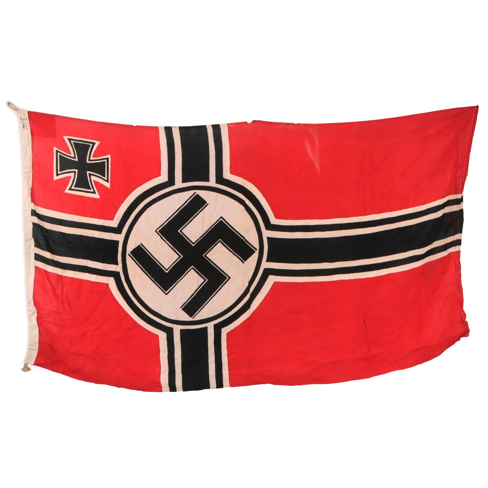 Original German WWII Kriegsmarine 100cm x 170cm Naval Battle Flag - Reichskriegsflagge