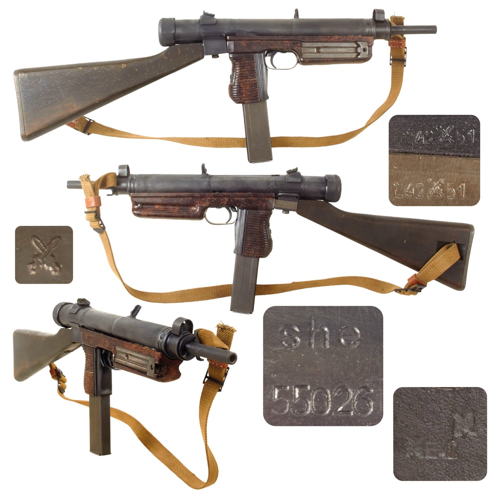 Original Czechoslovakian Cold War Sa 24 (vz. 48a/52) Display Submachine Gun Serial 55026 with Magazine & Sling - Bay Of Pigs Invasion