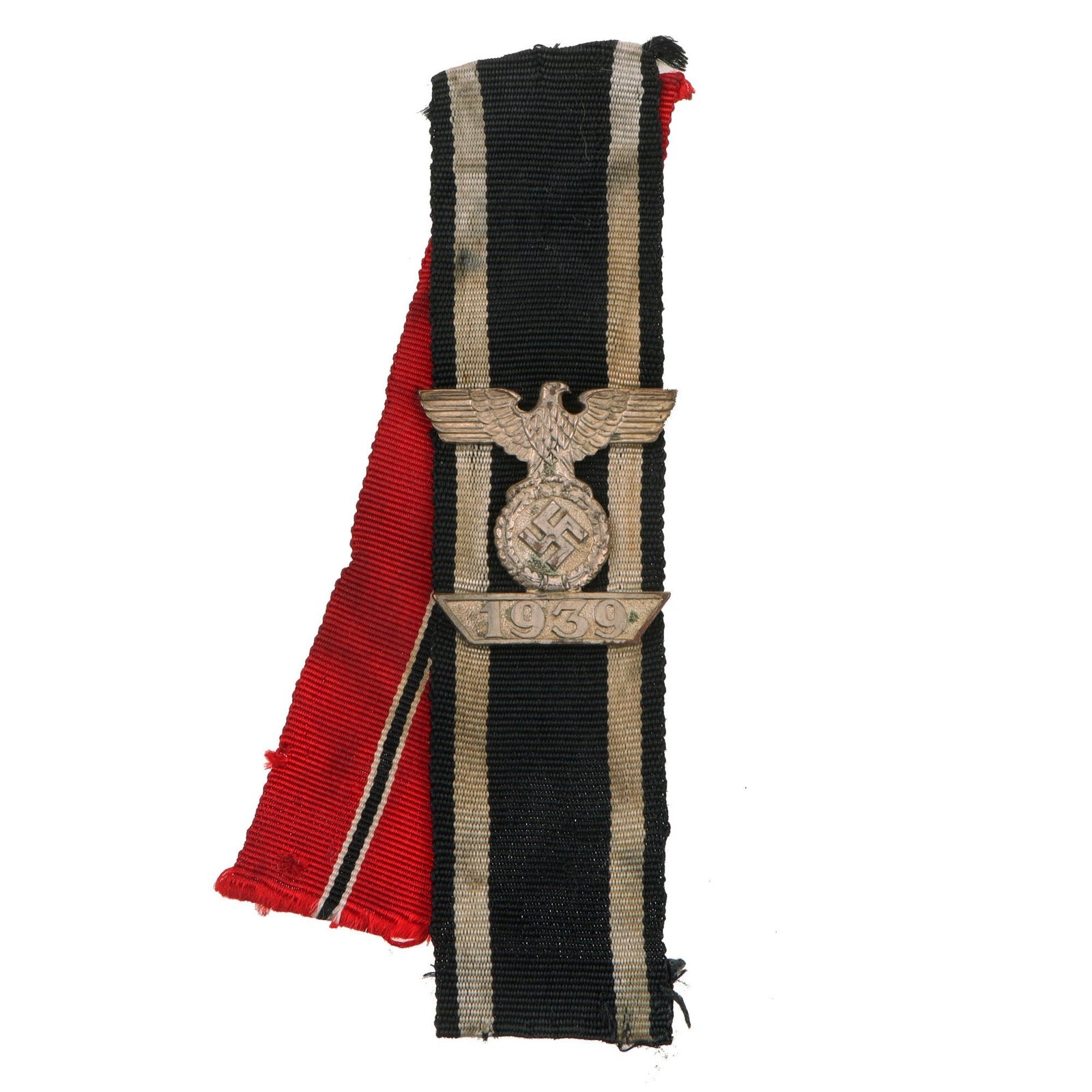 Original German WWII Clasp to the Iron Cross Second Class 1939 with EKII and Eastern Medal Ribbons - Spange zum Eisernen Kreuz