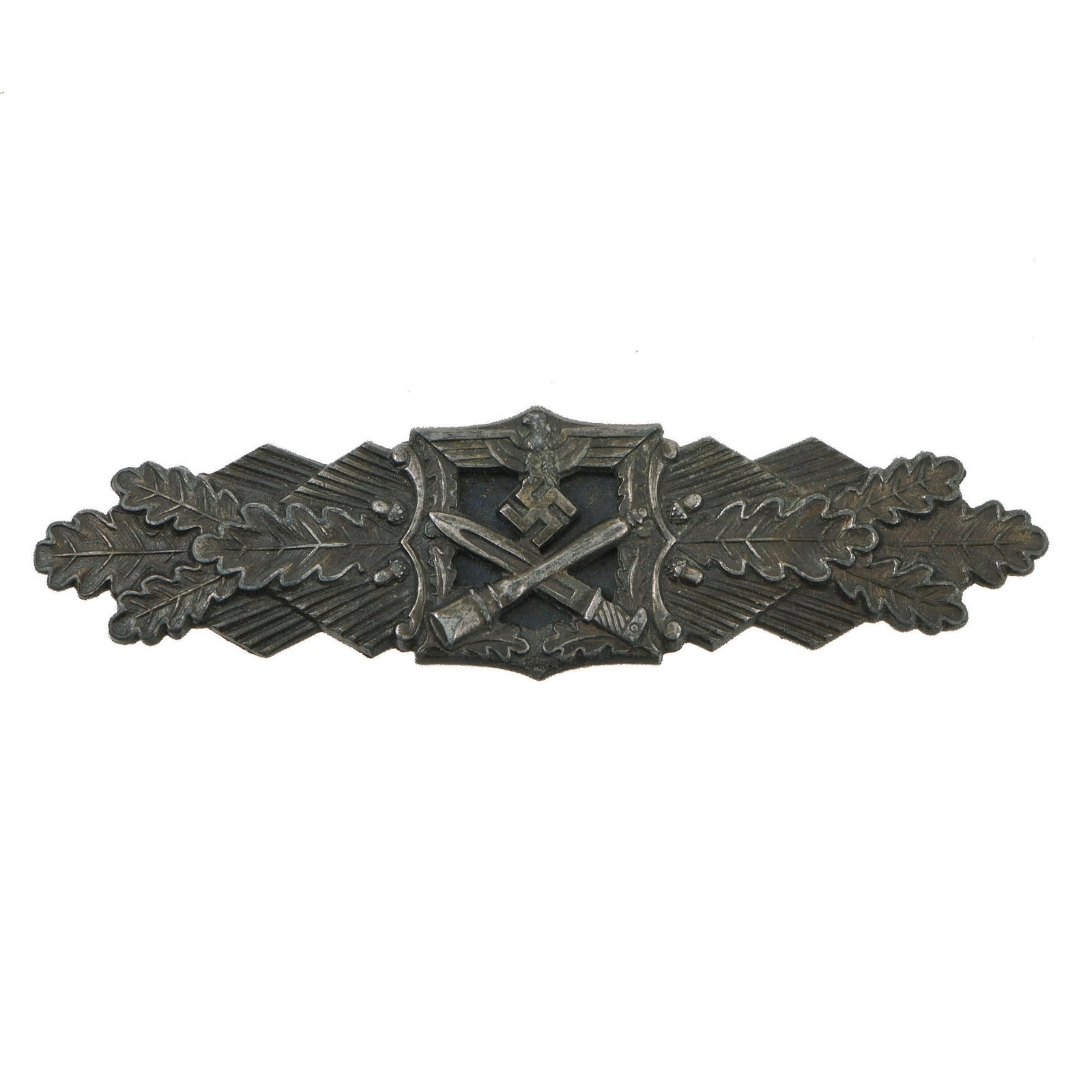 Original German WWII Close Combat Clasp in Bronze by Josef Feix & Söhne of Gablonz