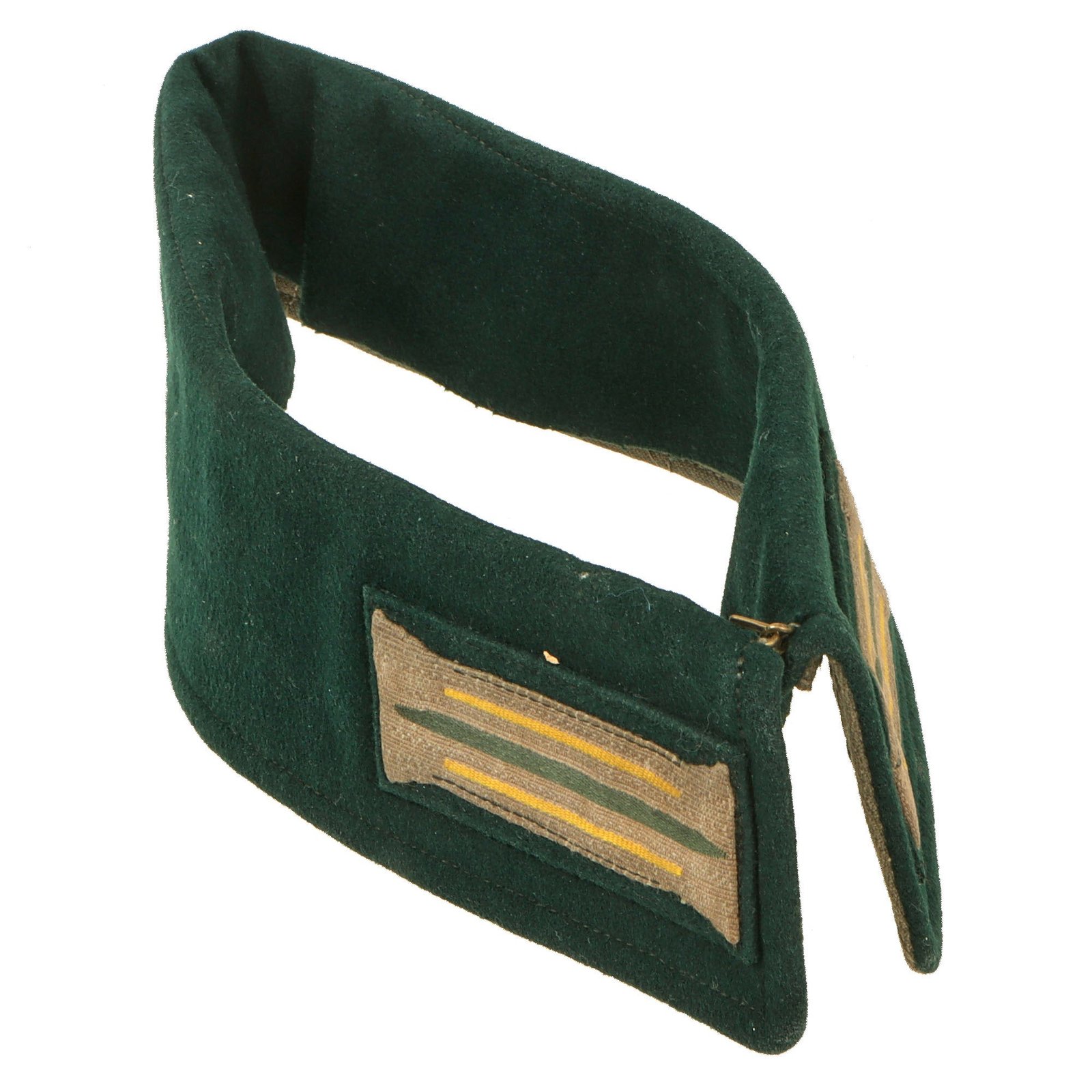 Original German WWII Heer Army Cavalry Enlisted M36 Service Tunic Cut Off Collar with Early Pattern Litzen