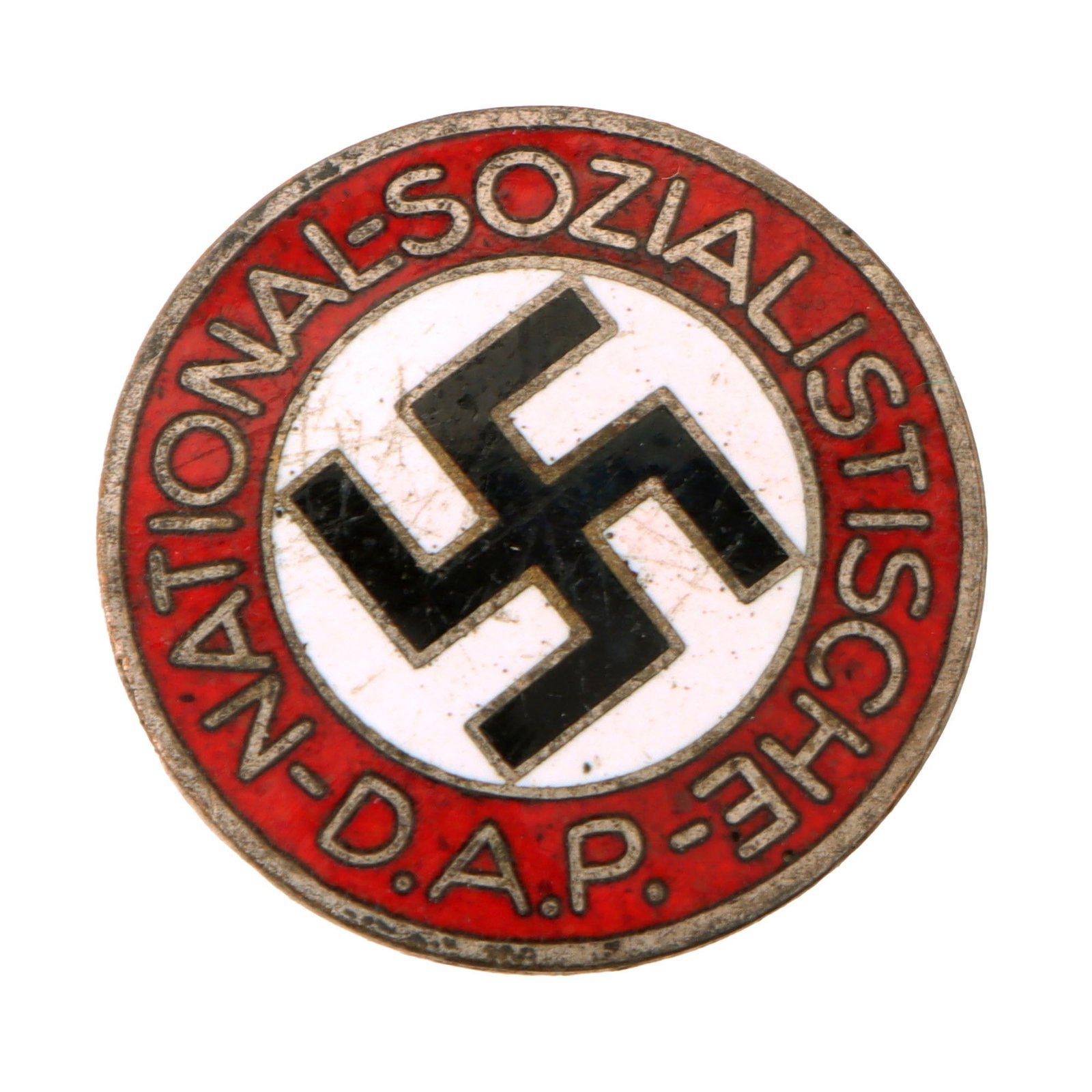 Original German NSDAP Party Enamel Membership Badge Pin by Matthias Oechsler & Söhne - RZM M1/14