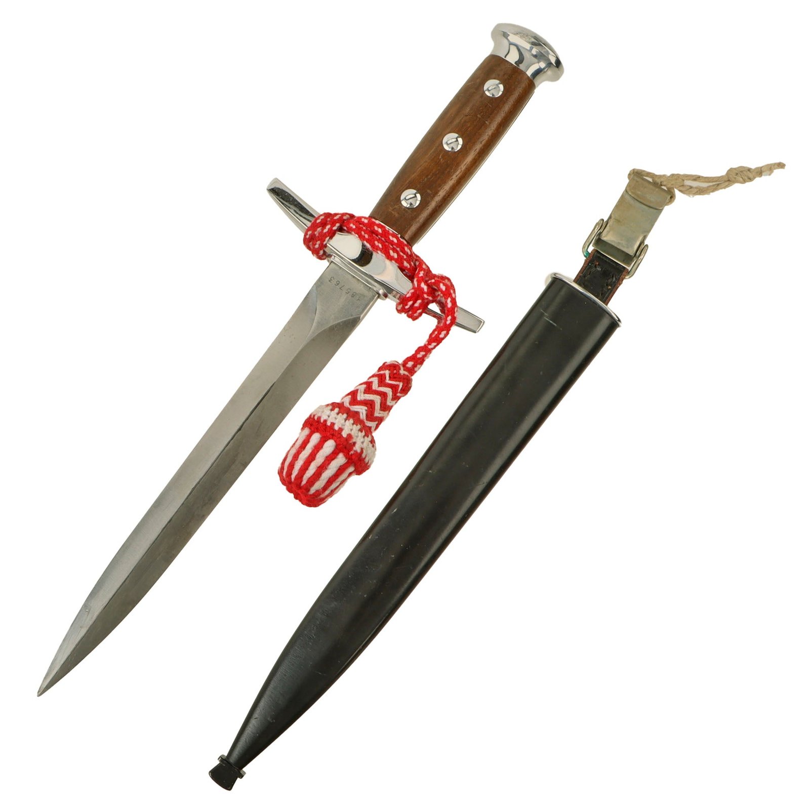 Original WWII Swiss Model 1943 Officer's Dagger by Elsener Schwyz with Scabbard & Portepee