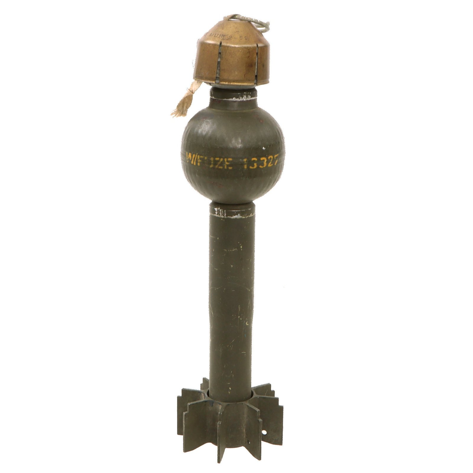 Original Belgian Cold War Era Inert RFL-60 Rifle Grenade - Dated 1962