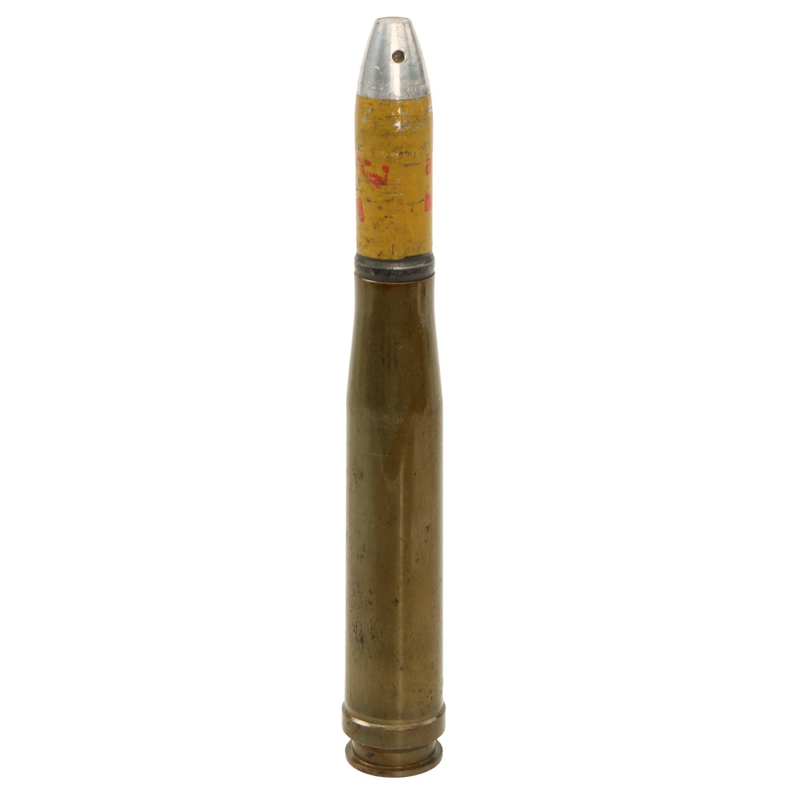 Original German WWII Inert 20mm 20×138 FlaK HE High Explosive Round - Dated 1944