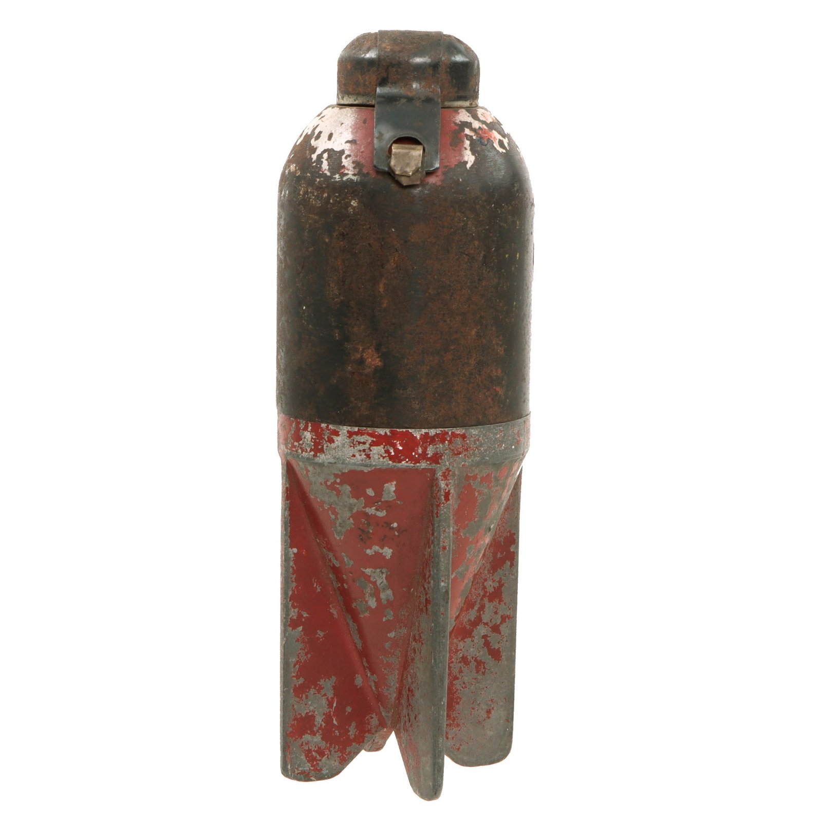 Original Italian WWII "Red Devil" Inert 45mm Brixia Model 35 Mortar Bomb by Armerie Gnutti Lumezzane - Dated