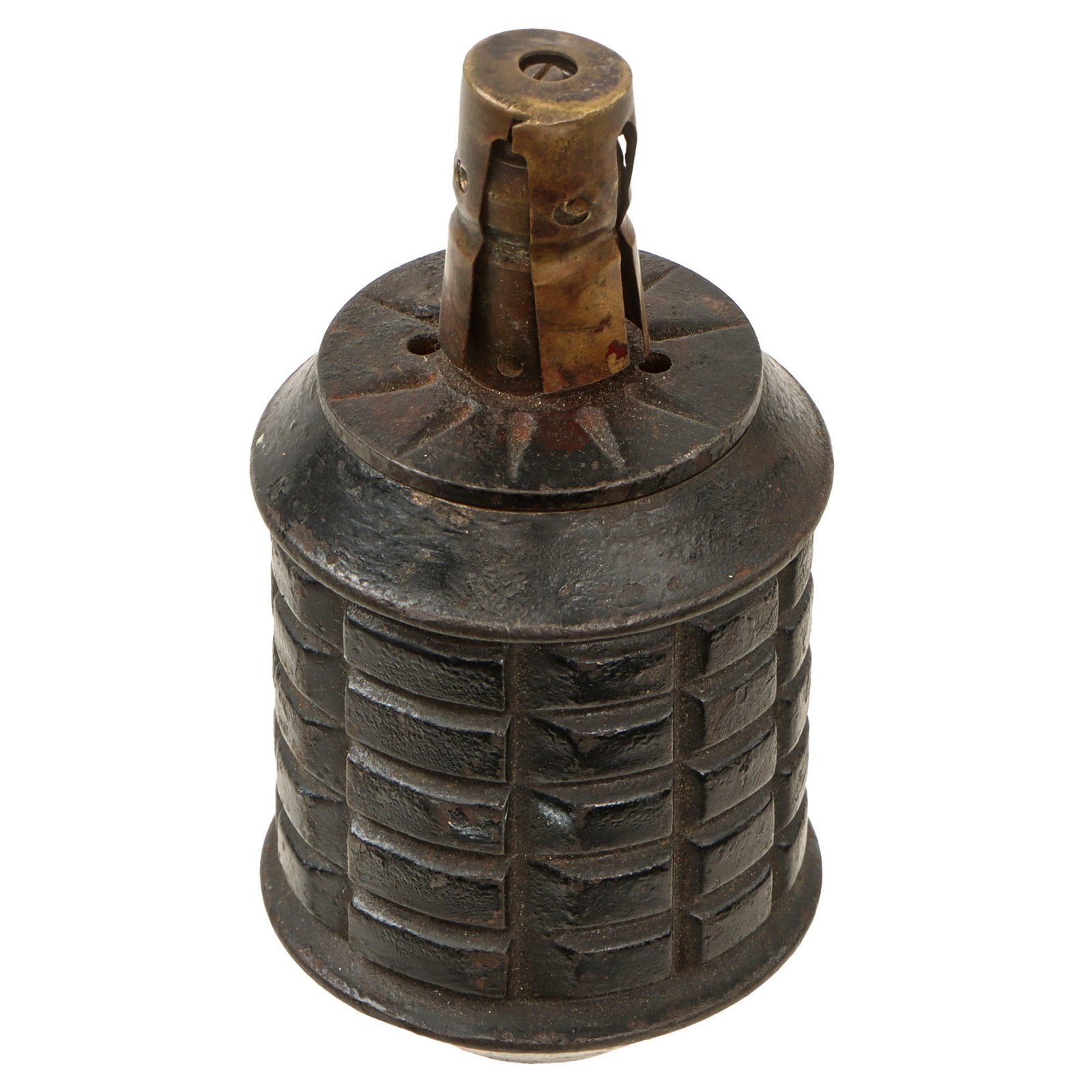 Original Japanese WWII Type 97 Inert Fragmentation Hand Grenade with Fuse - Dated 1941