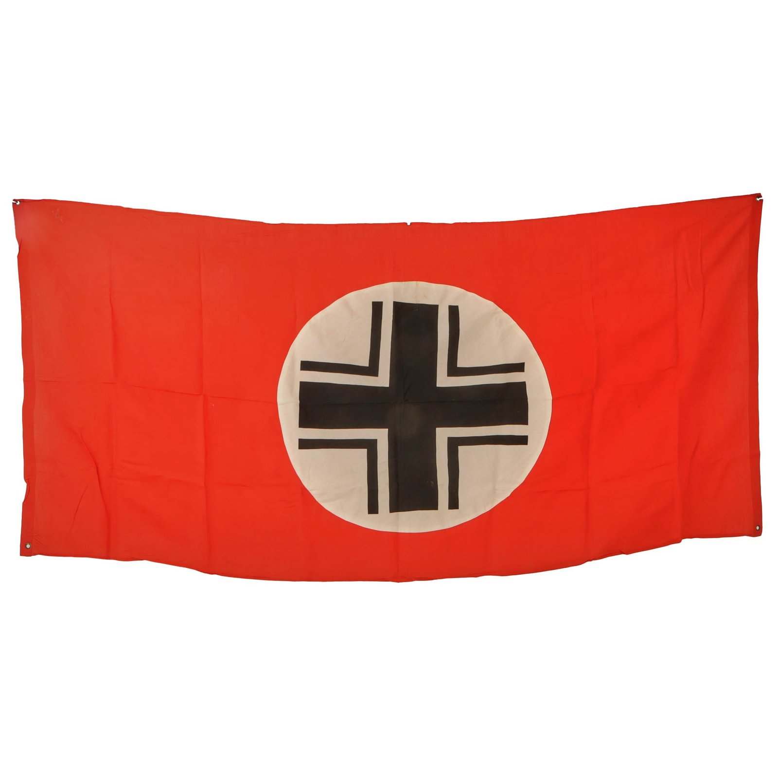 Original German WWII Balkenkreuz (Beam Cross) Panzer Tank & Vehicle Identification Flag - 39" x 78"