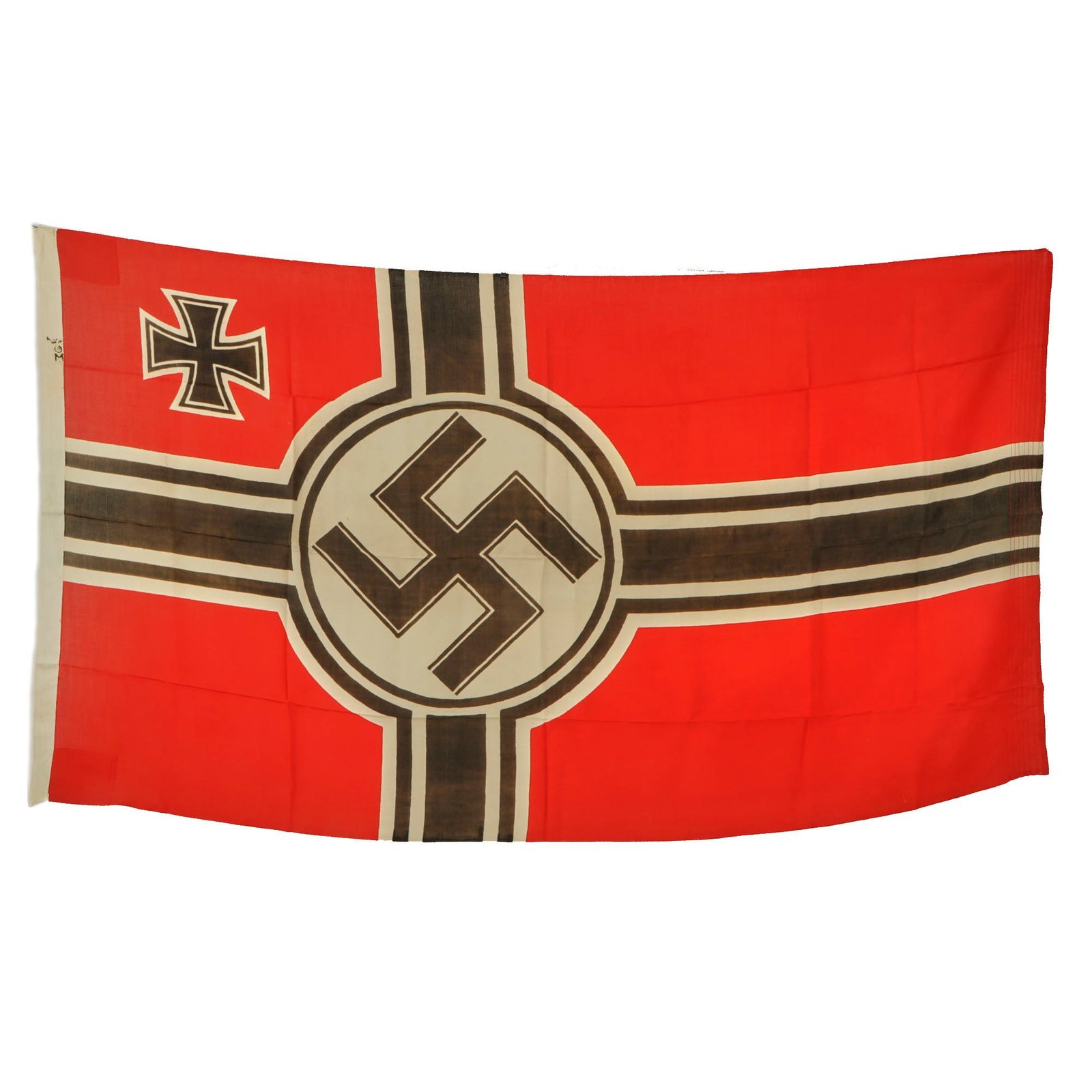 Original German WWII Kriegsmarine 100cm x 170cm Naval Battle Flag - Reichskriegsflagge