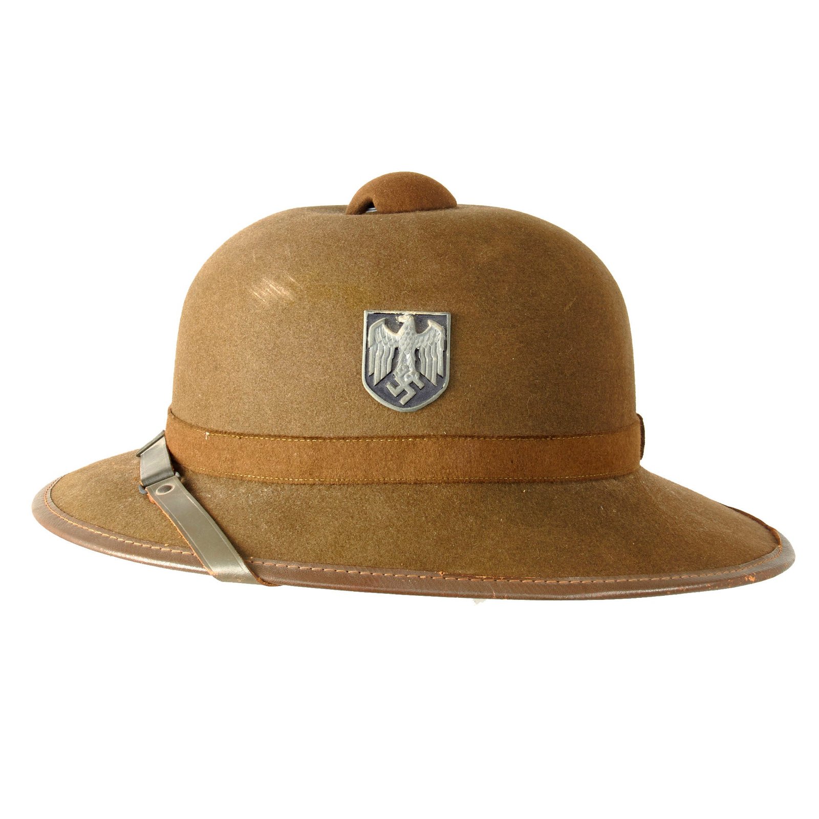 Original German WWII 1942 Dated 2nd Model Afrikakorps DAK Sun Helmet by F.ST.L - size 58