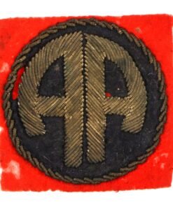 Original U.S. WWII British-Made 82nd Airborne Division Bullion Patch Without Rocker