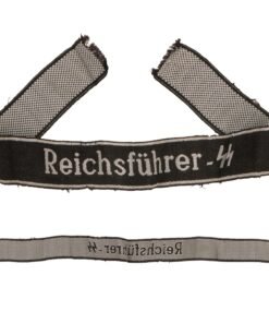 Original German WWII Rare 16th SS Panzergrenadier Division "Reichsführer-SS" EM/NCO BeVO Embroidered Cuff Title