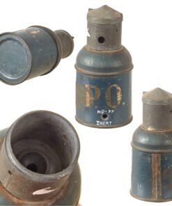 Original Italian WWI Inert Petardo Offensive Grenade with Fuze Cover - Very Rare