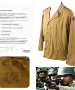Original Saving Private Ryan U.S. WWII Rangers M41 Field Jacket Costume Piece with Copy of Notarized Letter of Authenticity