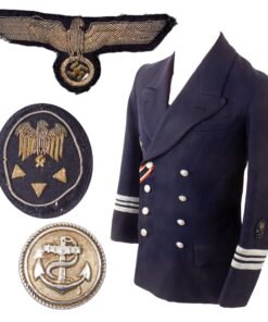 Original German WWII Kriegsmarine Advanced Technical Official Kapitänleutnant Administrative Officer's Uniform Reefer Jacket