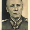 Original German WWII Generalfeldmarschall Erwin Rommel 9cm x 14cm Signed Photo Postcard - Circa 1942