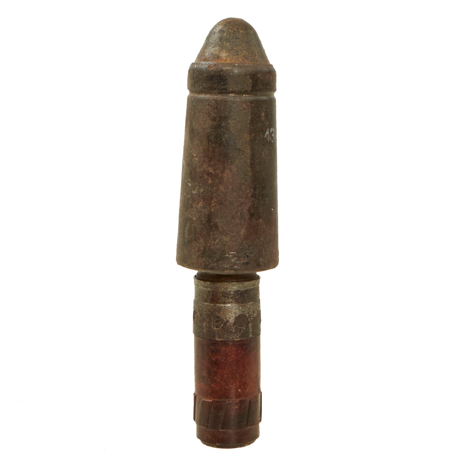 Buy Original German WWII Inert 98k Rifle Schießbecher Anti-Tank Grenade - Dated 1943 - Große Gewehrpanzergranate | Original Firearms Antique For Sale
