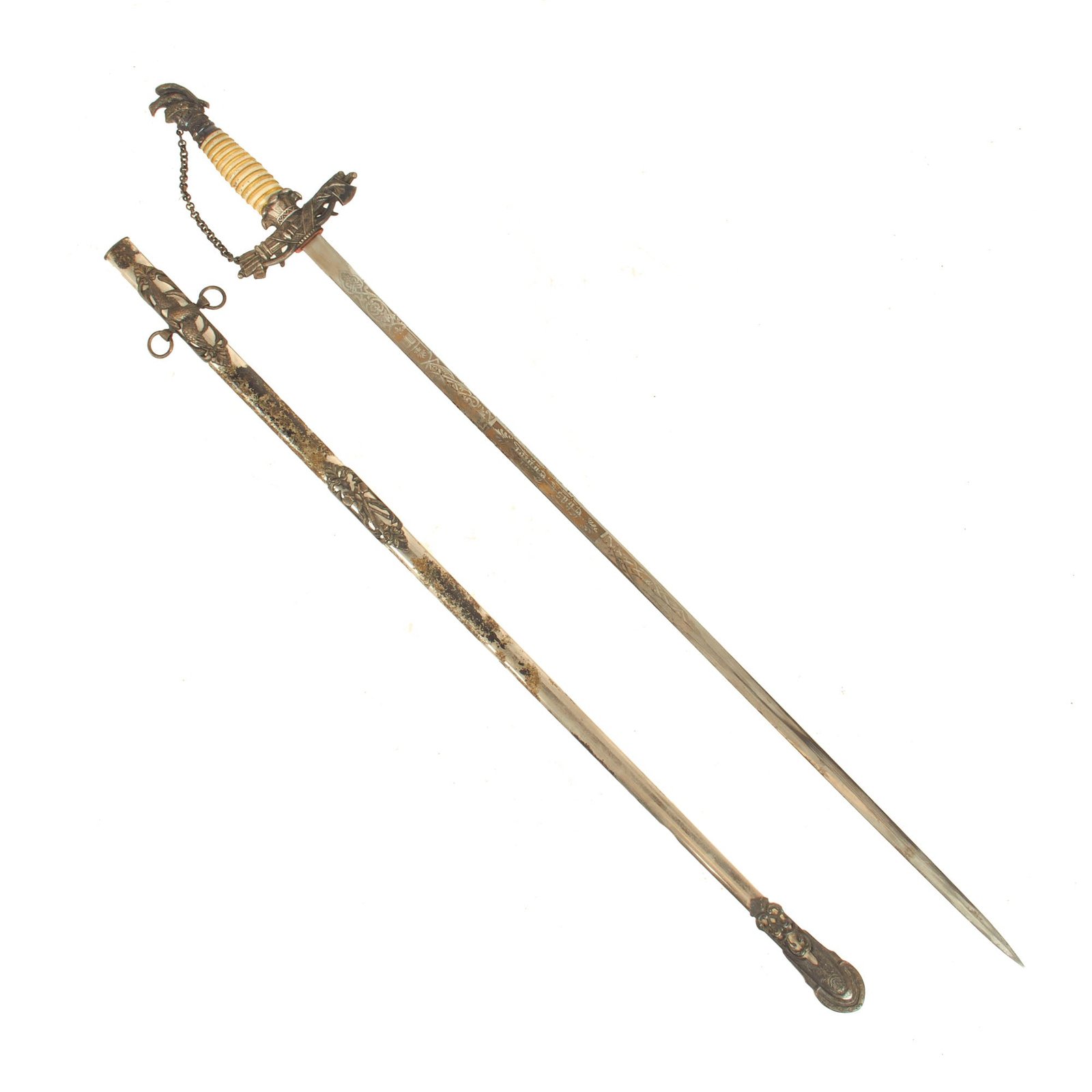Buy Original U.S. Late 19th Century URRM Knights Templar (Freemasonry) Fraternal Sword and Scabbard by Horstmann, Philadelphia | Original Firearms Antique For Sale