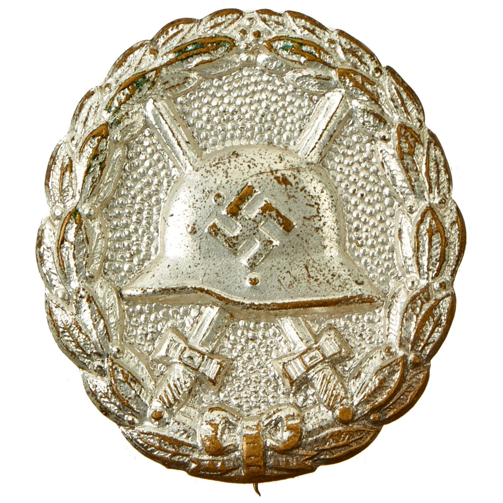 Buy Original Rare German Pre-WWII Condor Legion Second Class Silver Wound Badge - Hollow Back | Original Firearms Antique For Sale