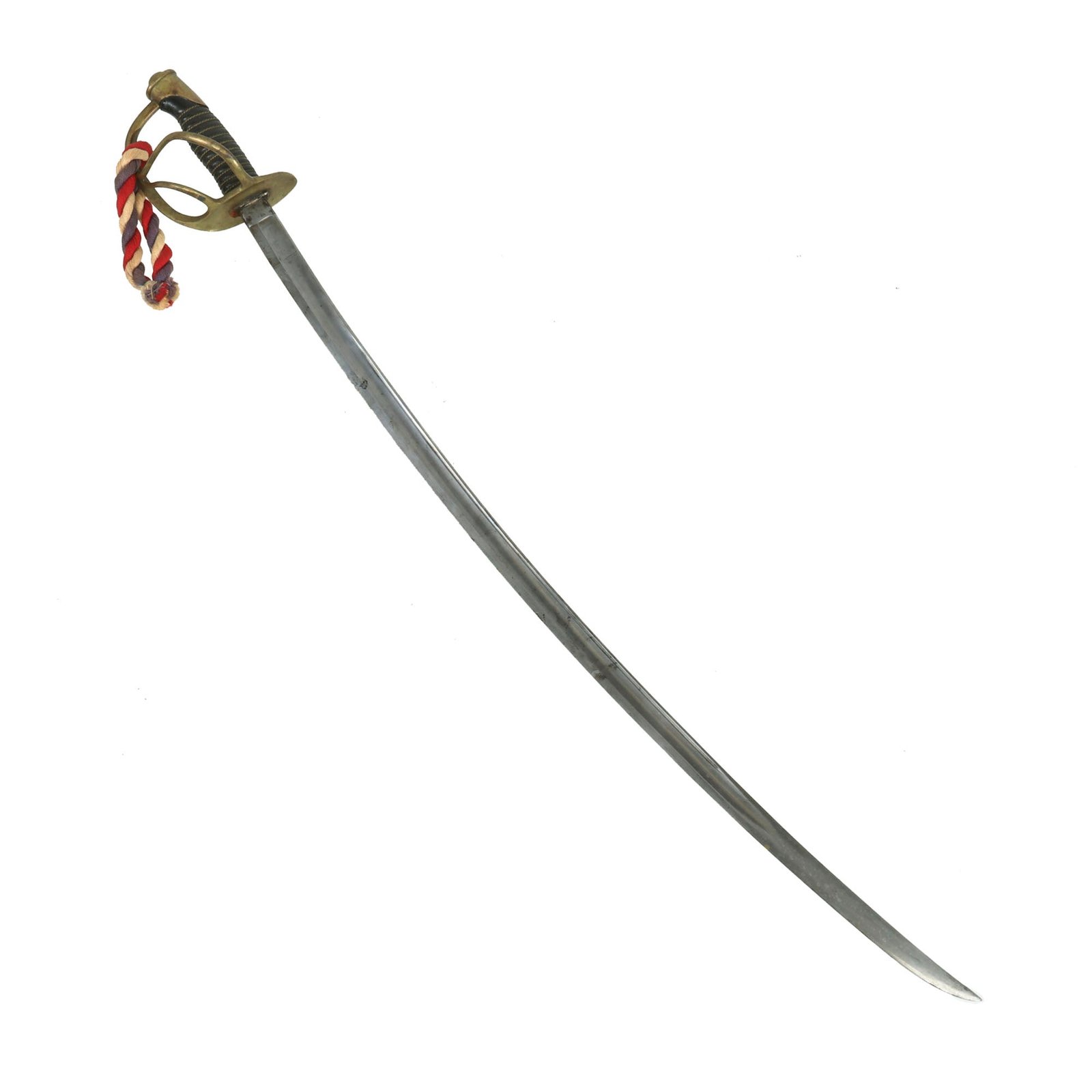 Buy Original U.S. Civil War Model 1860 Cavalry Saber and Period Patriotic Knot - Import Example | Original Firearms Antique For Sale