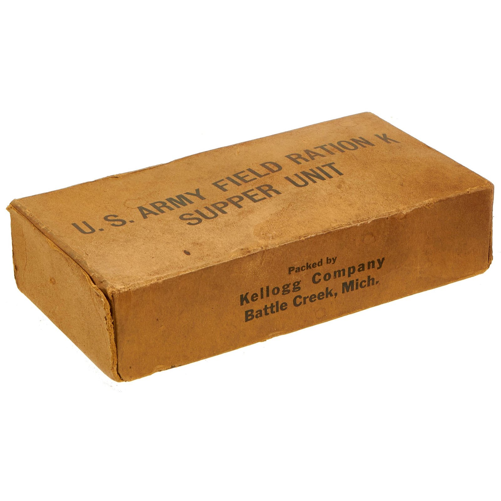 Buy Original U.S. WWII Early War Unissued K Ration Supper Unit by Kellogg Company | Original Firearms Antique For Sale