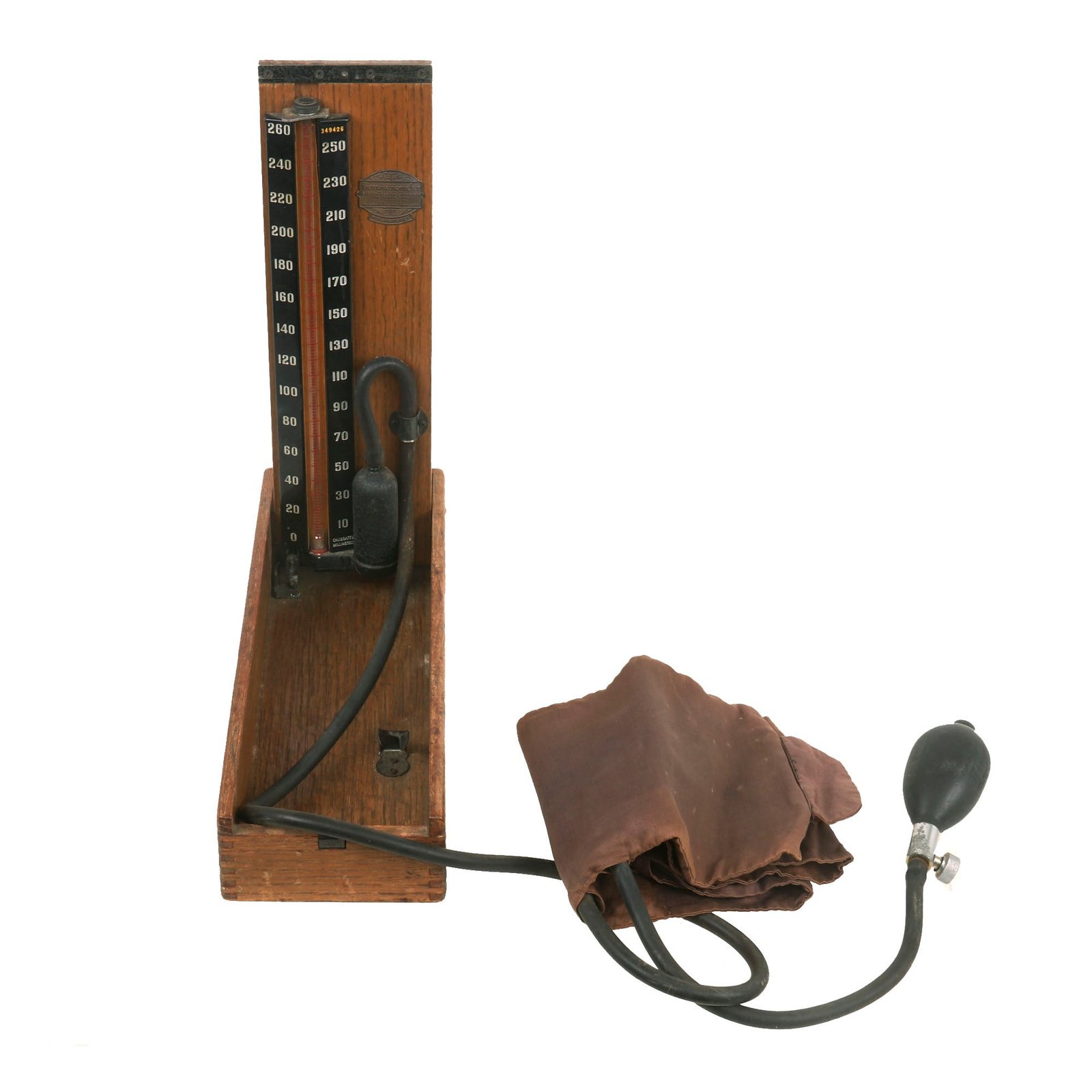 Buy Original U.S. WWII Army Medical Department Blood Pressure Baumanometer Kit Bag Model by W.A. Baum Co. | Original Firearms Antique For Sale