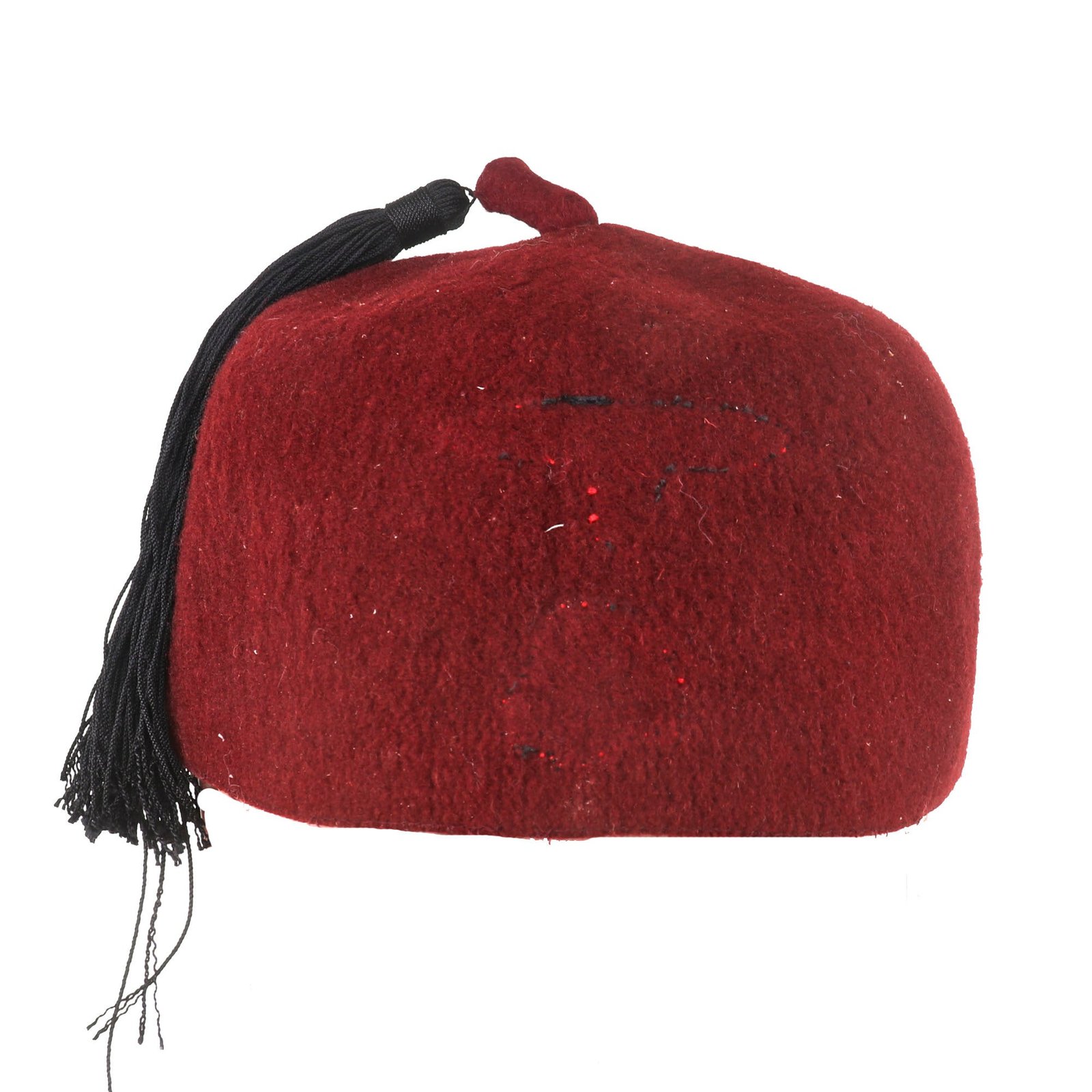 Buy Original German WWII Waffen SS M43 Maroon Parade Fez for Foreign Volunteers with Tassel & Sweatband - Removed Insignia | Original Firearms Antique For Sale