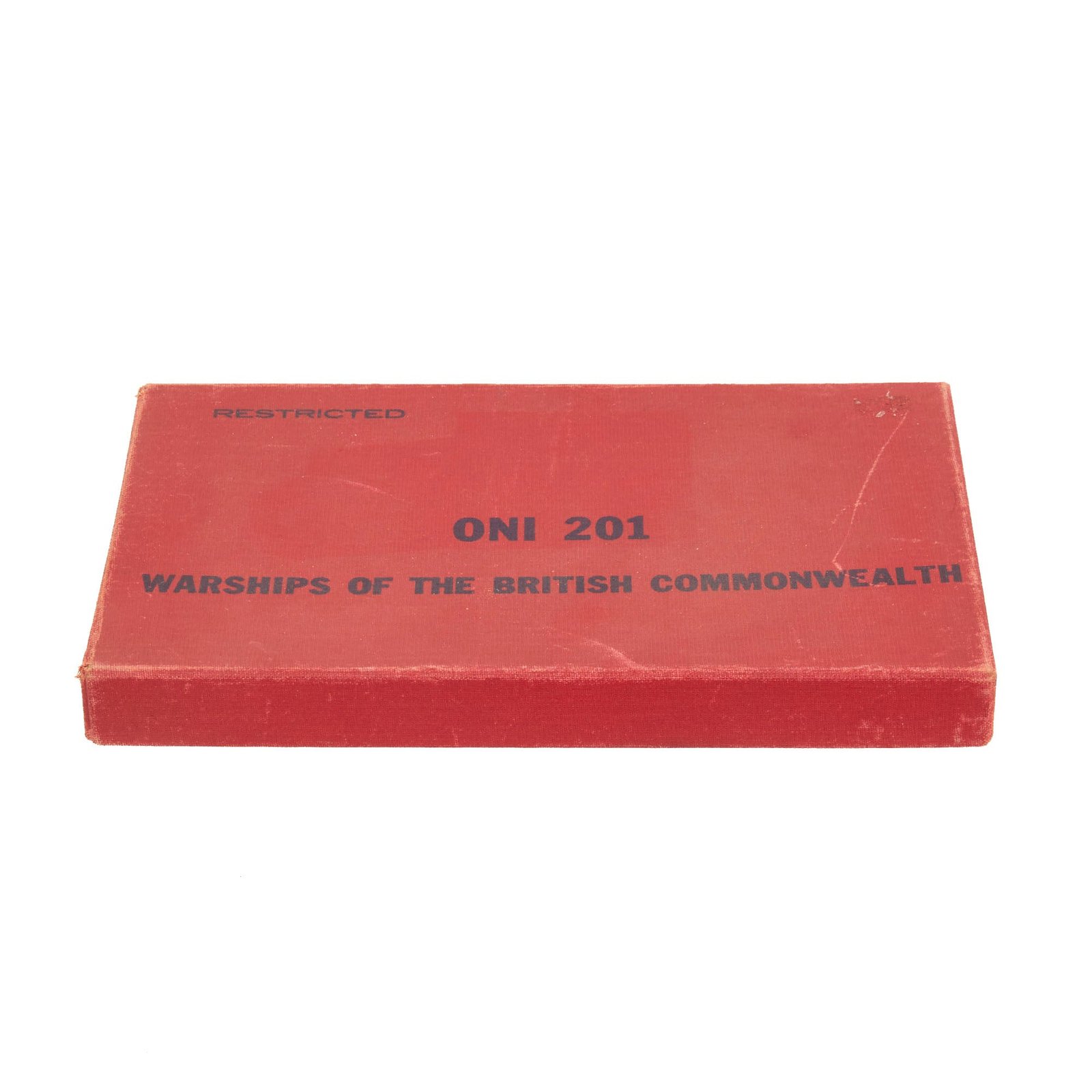 Buy Original U.S. WWII Office of Naval Intelligence ONI 201 Warships of the British Commonwealth Identification Guide Book | Original Firearms Antique For Sale