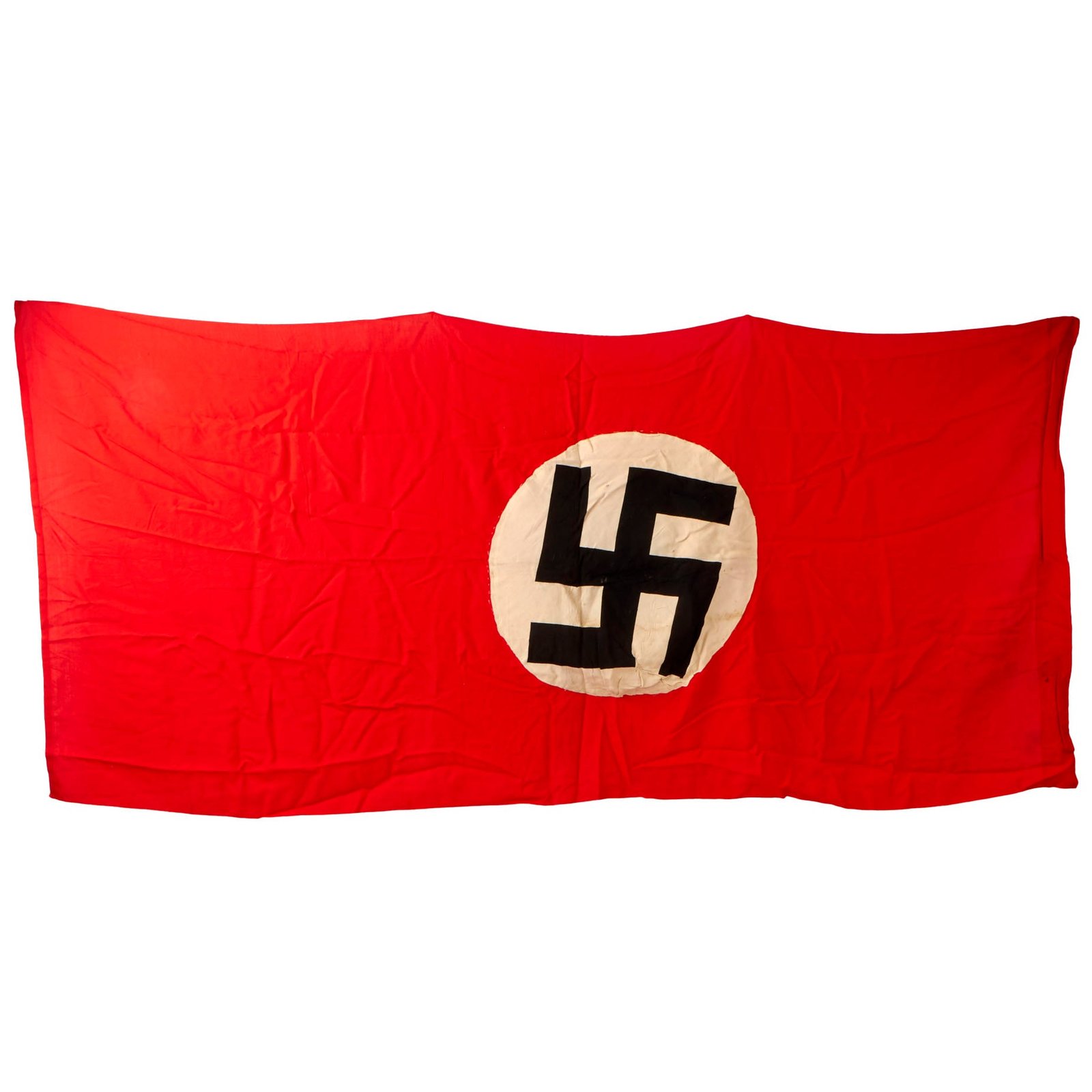 Buy Original German WWII NSDAP Large Double Sided National Political Banner Flag - 95" × 46" | Original Firearms Antique For Sale