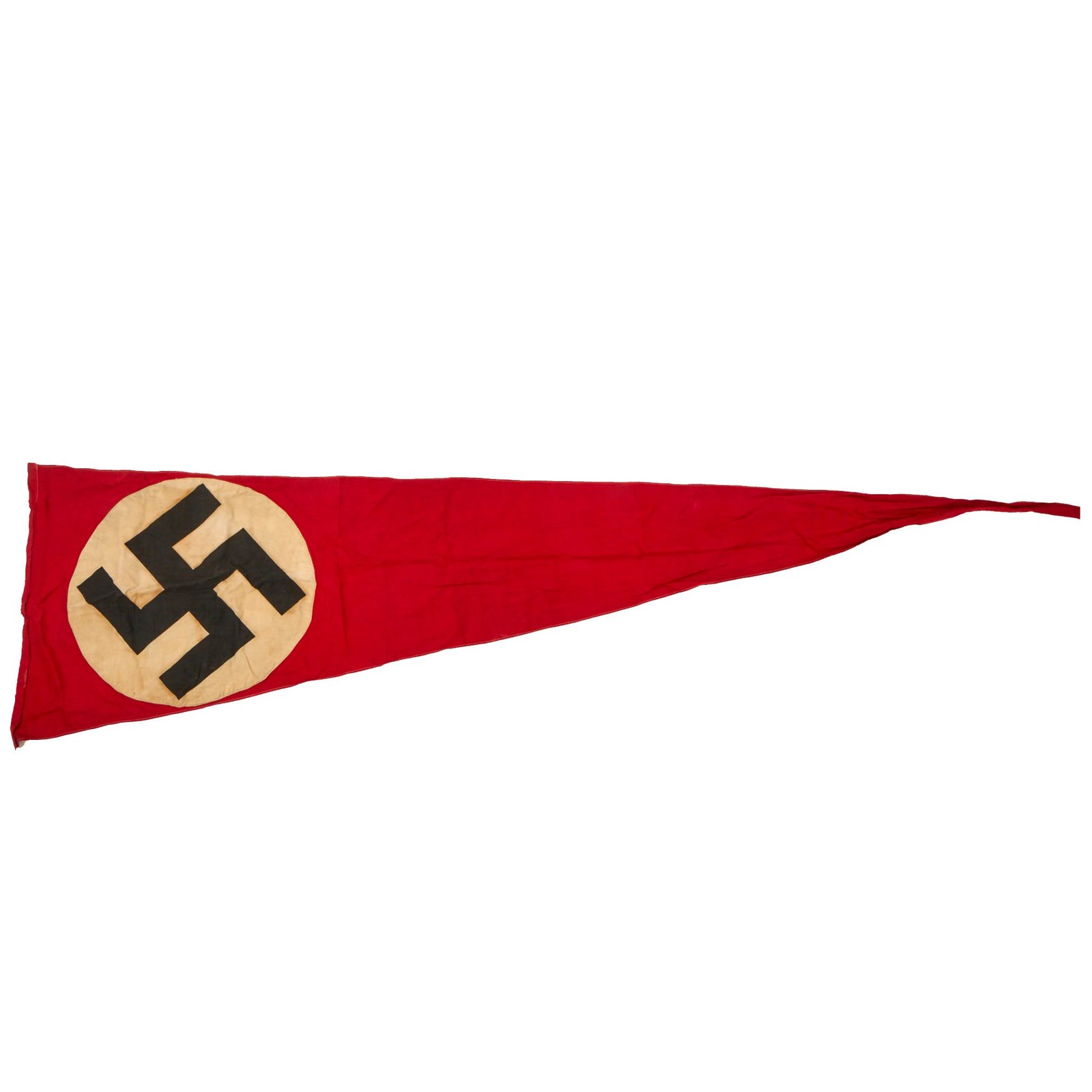 Buy Original German WWII Long NSDAP Political National Pennant Flag - 24" x 92" | Original Firearms Antique For Sale