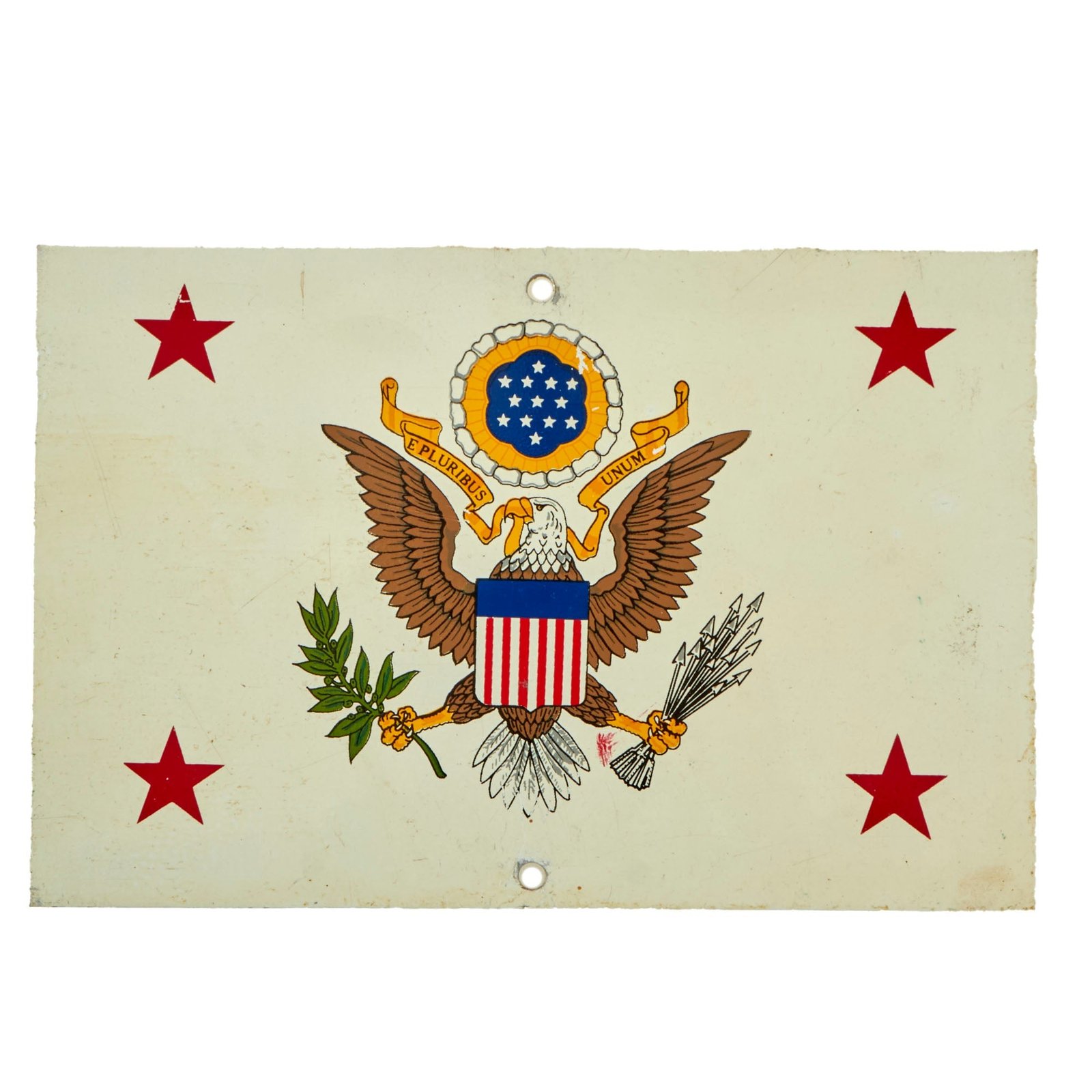 Buy Original U.S. Vietnam War Era 1960s Issue United States Under Secretary of State Vehicle Identification Placard | Original Firearms Antique For Sale
