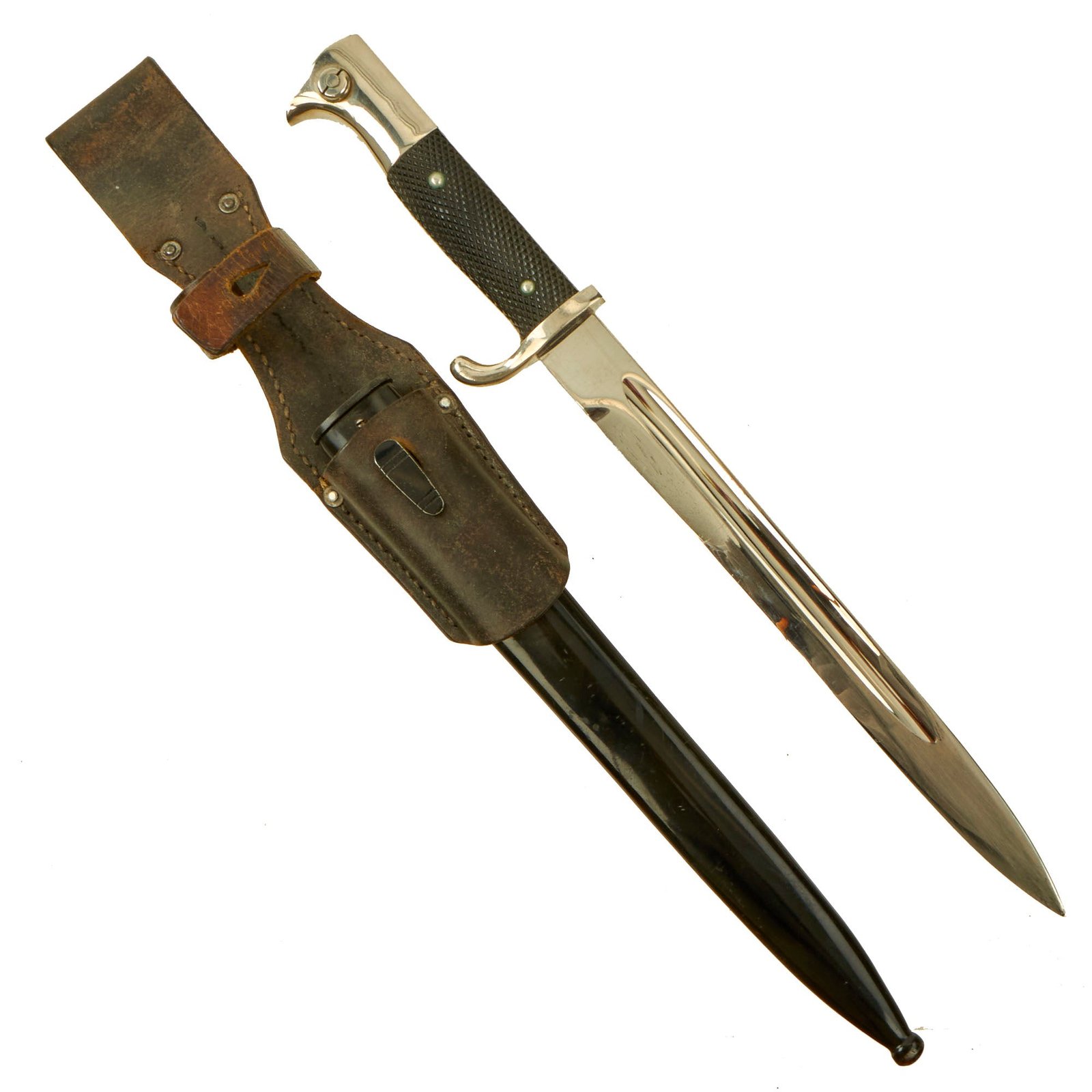 Buy Original German WWII Heer Long 98k Dress Bayonet by Paul Seilheimer with Scabbard & Frog | Original Firearms Antique For Sale