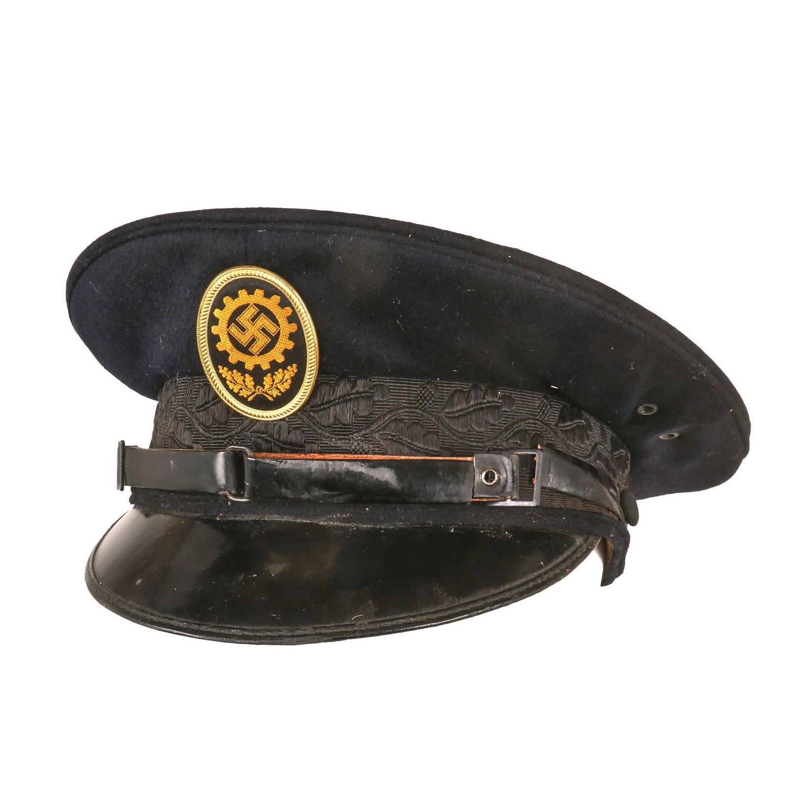 Buy Original WWII German Labor Front DAF Festival Schirmmütze Visor Cap with RZM Tag | Original Firearms Antique For Sale