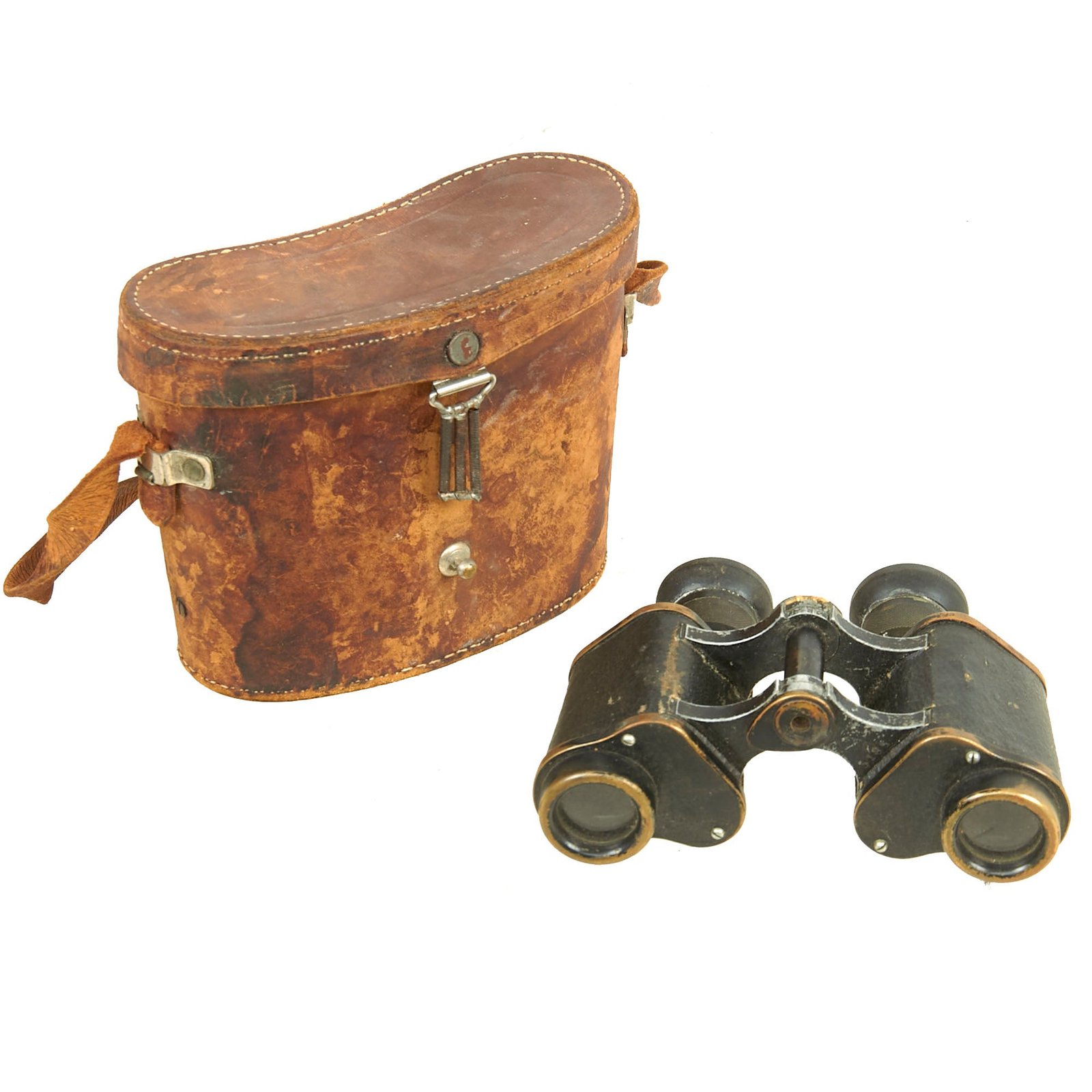 Buy Original British WWII 8x24 Binoculars by Astral London in Original Case | Original Firearms Antique For Sale