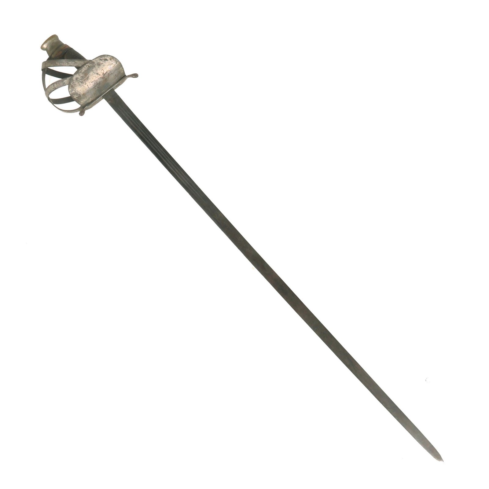 Buy Original Scottish Victorian Era Basket Hilt Sword | Original Firearms Antique For Sale