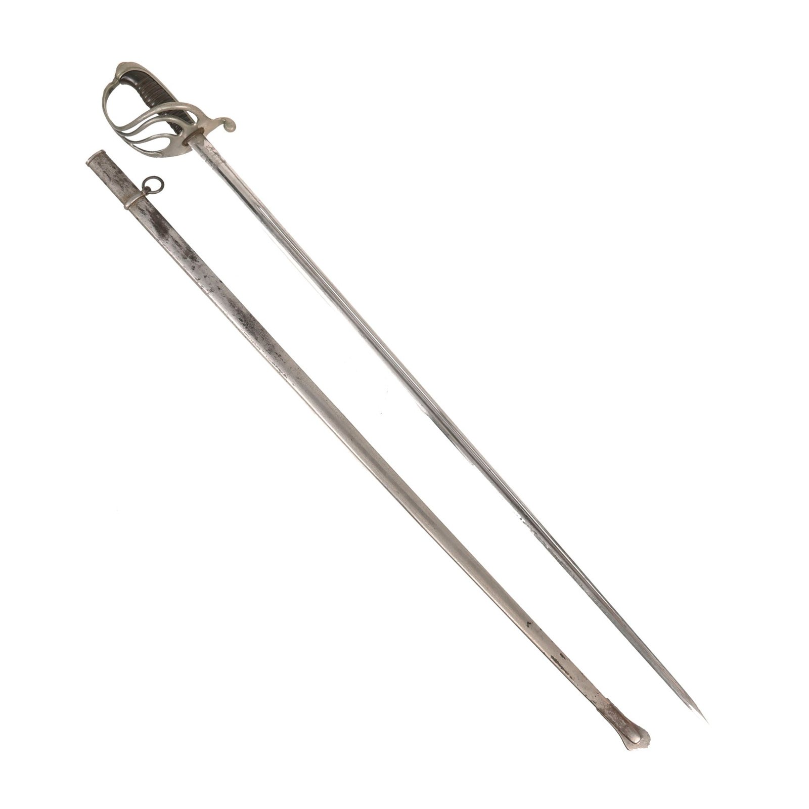 Buy Original French WWI Model 1882 Infantry Officer’s Dress Sword & Scabbard by Châtellerault - Dated 1913 | Original Firearms Antique For Sale