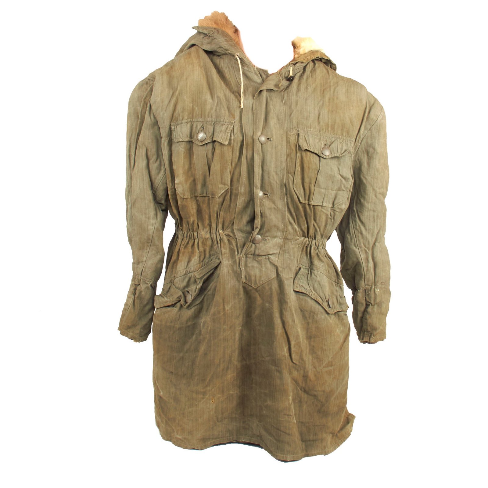 Buy Original German WWII USGI Bring Back Waffen SS 2nd Pattern "Kharkov" Winter Uniform Parka - Rabbit Fur Lined | Original Firearms Antique For Sale