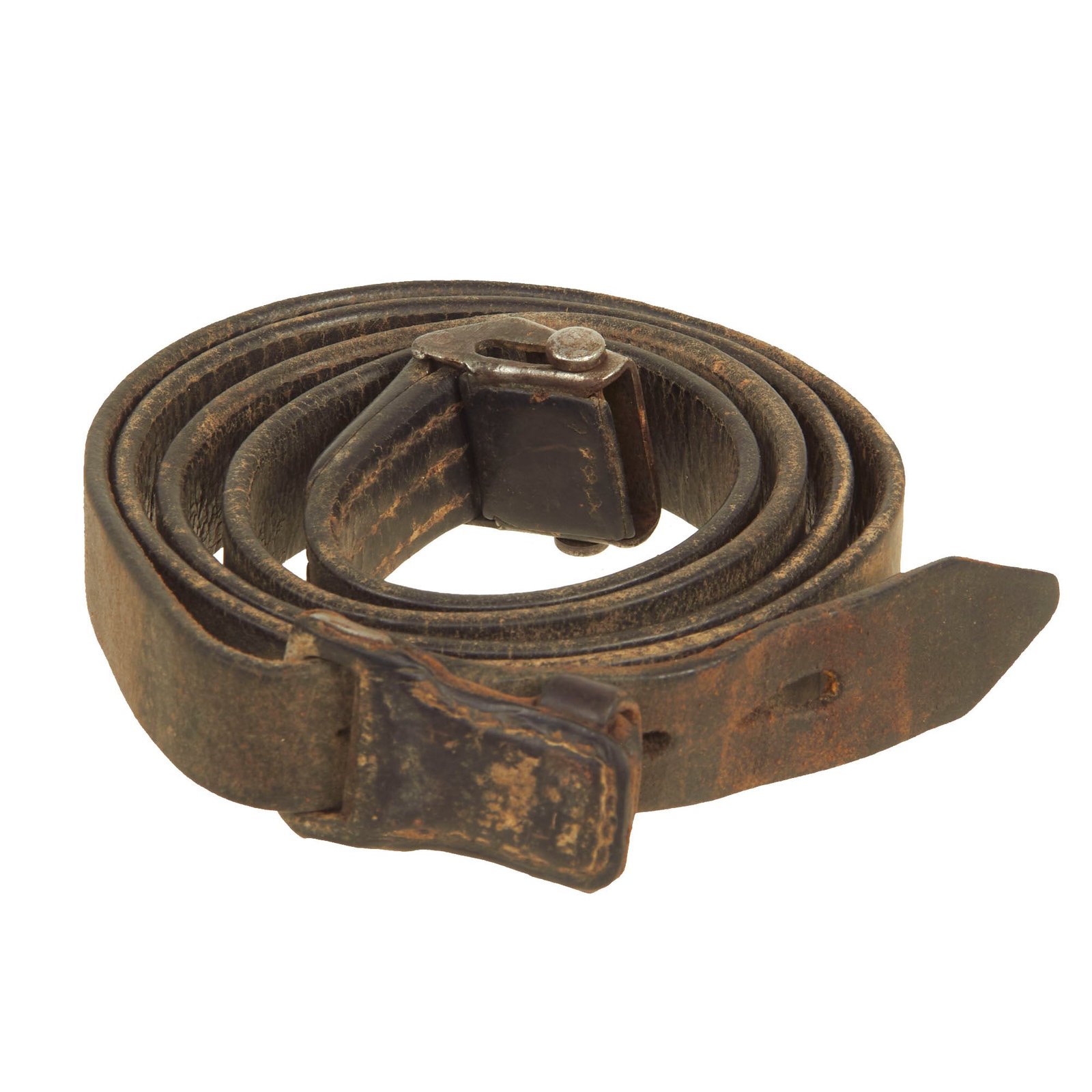 Buy Original German WWII Karabiner 98 kurz K98k Leather Sling with Keeper and Frog - Kar98k | Original Firearms Antique For Sale
