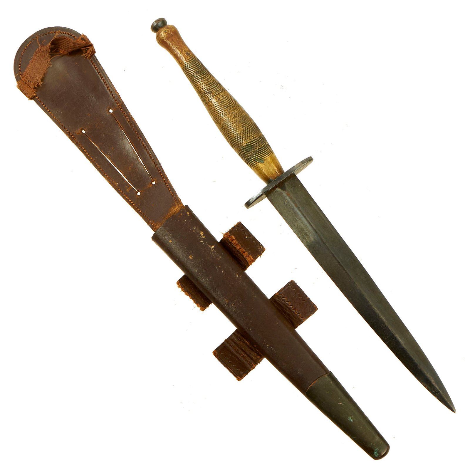 Buy Original British WWII Second Pattern Fairbairn-Sykes Fighting Knife - Broad Arrow Marked | Original Firearms Antique For Sale
