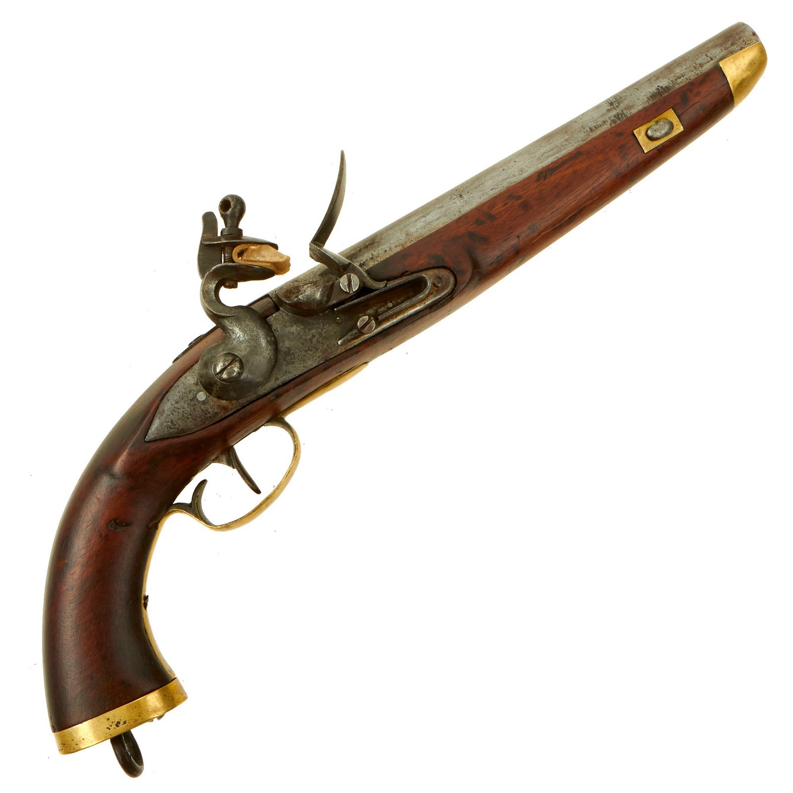 Buy Original Dutch Napoleonic Belgian Made Flintlock Naval Pistol Serial 1776 - circa 1800-1810 | Original Firearms Antique For Sale