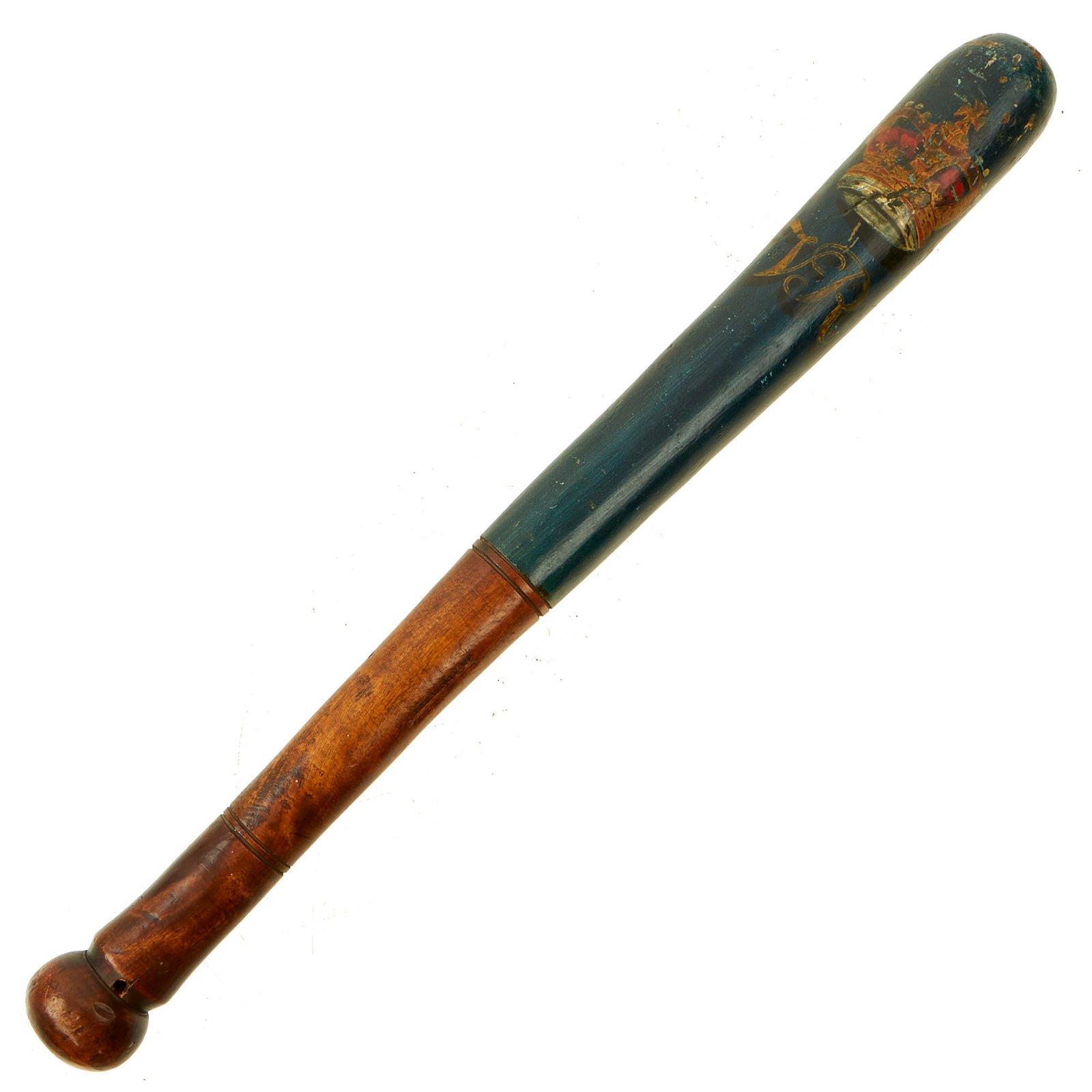 Buy Original British Victorian Painted Bobby Police Truncheon c.1870 For Leamington Commissioners | Original Firearms Antique For Sale