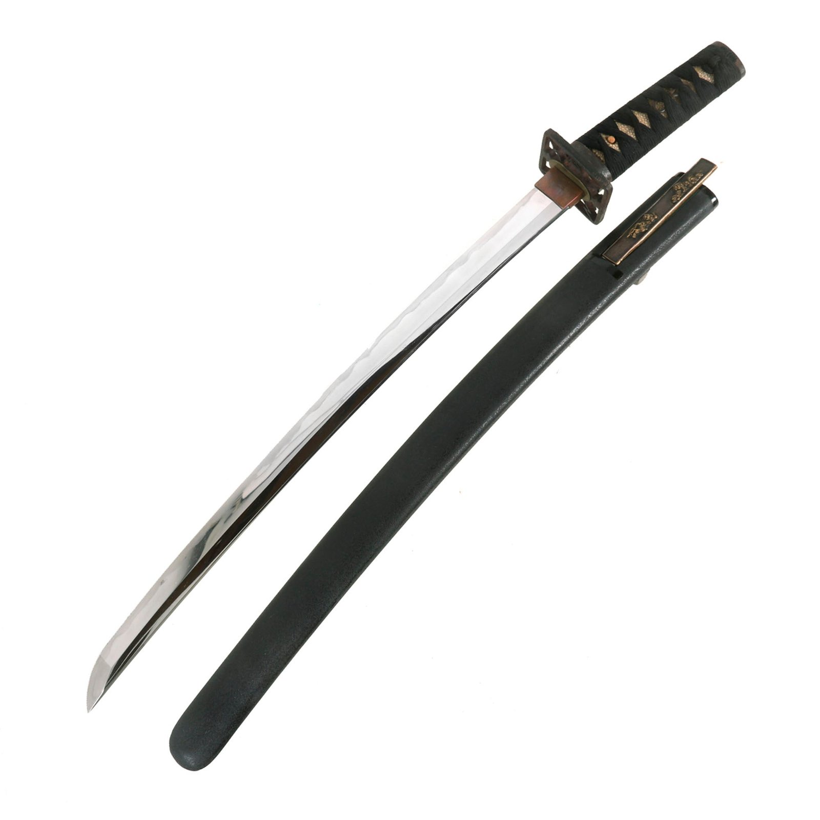 Buy Original 16th Century Muromachi Period Japanese Handmade Ō-Wakizashi Short Sword by TOMOTSUGU with Kogatana Knife and Scabbard | Original Firearms Antique For Sale