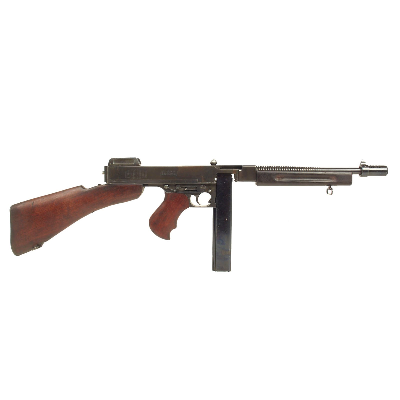 Buy Original U.S. WWII Thompson M1928A1 Display Submachine Gun Serial AO. 42958 - Original WW2 Parts | Original Firearms Antique For Sale