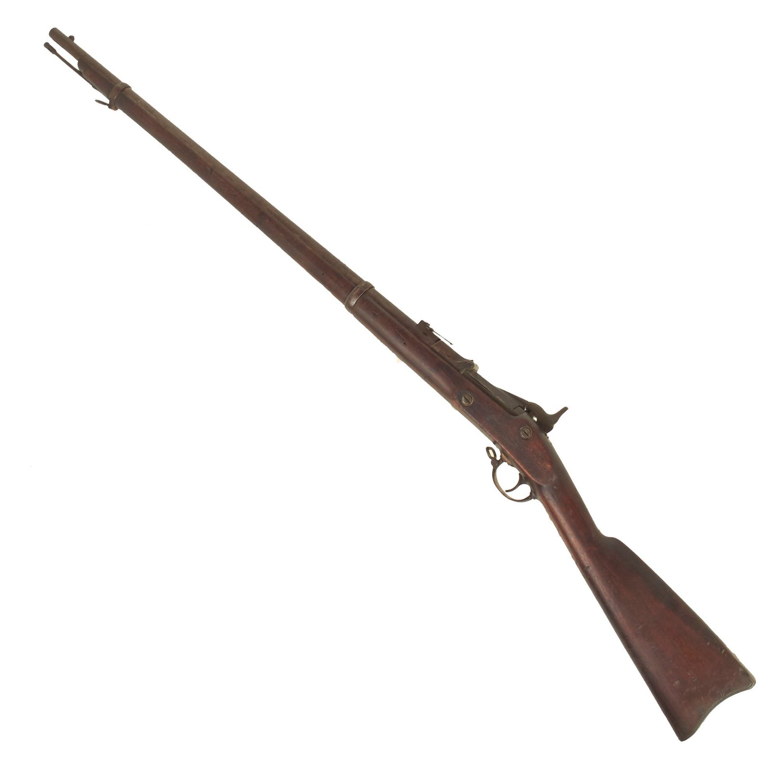 Buy Original U.S. Civil War Springfield M-1863 Rifle Converted to M-1868 Trapdoor Rifle using ALLIN System in 1870 - Serial 3621 | Original Firearms Antique For Sale