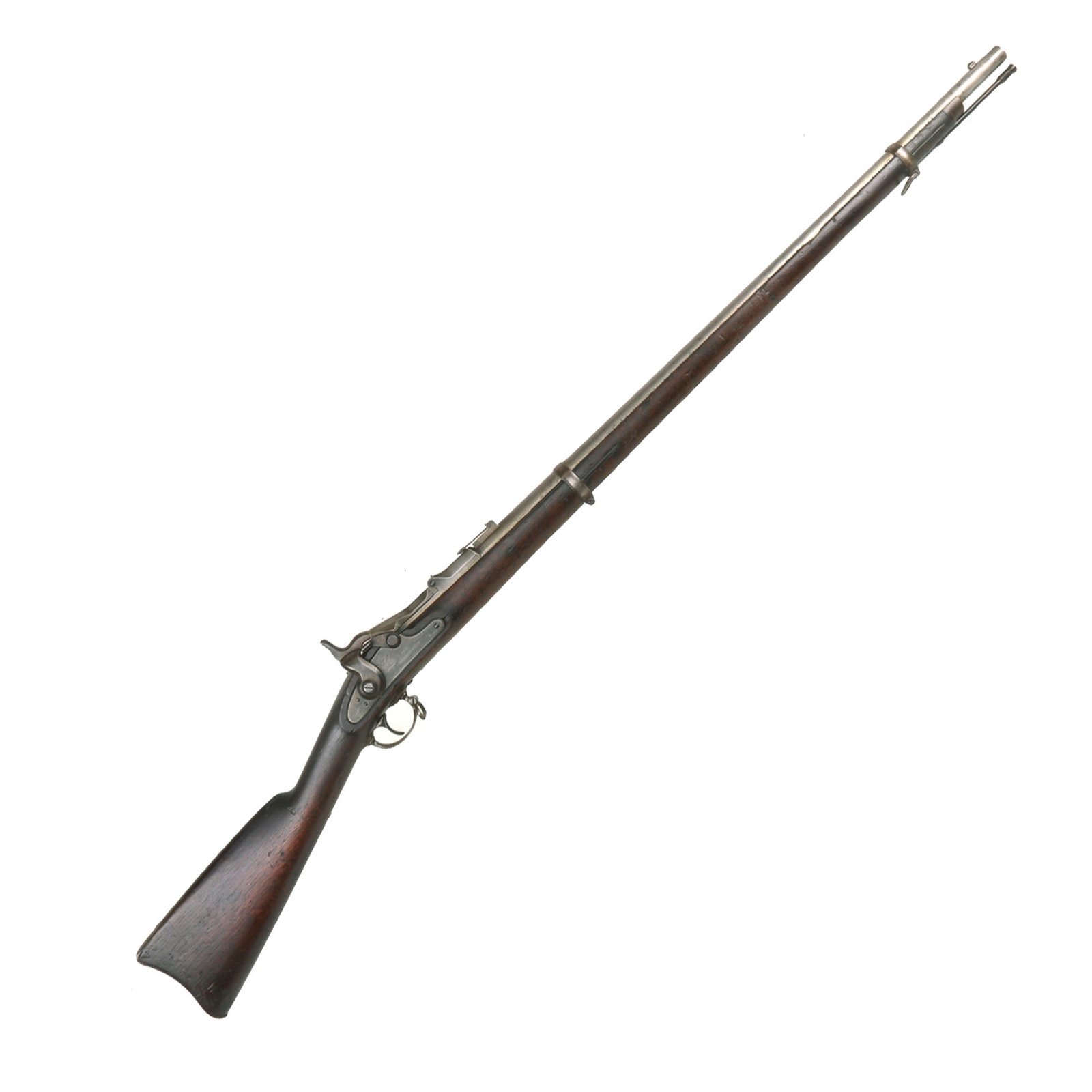 Buy Original U.S. Civil War Springfield M-1863 Rifle Converted to M-1868 Trapdoor Rifle using ALLIN System in 1869 - Serial 6372 | Original Firearms Antique For Sale