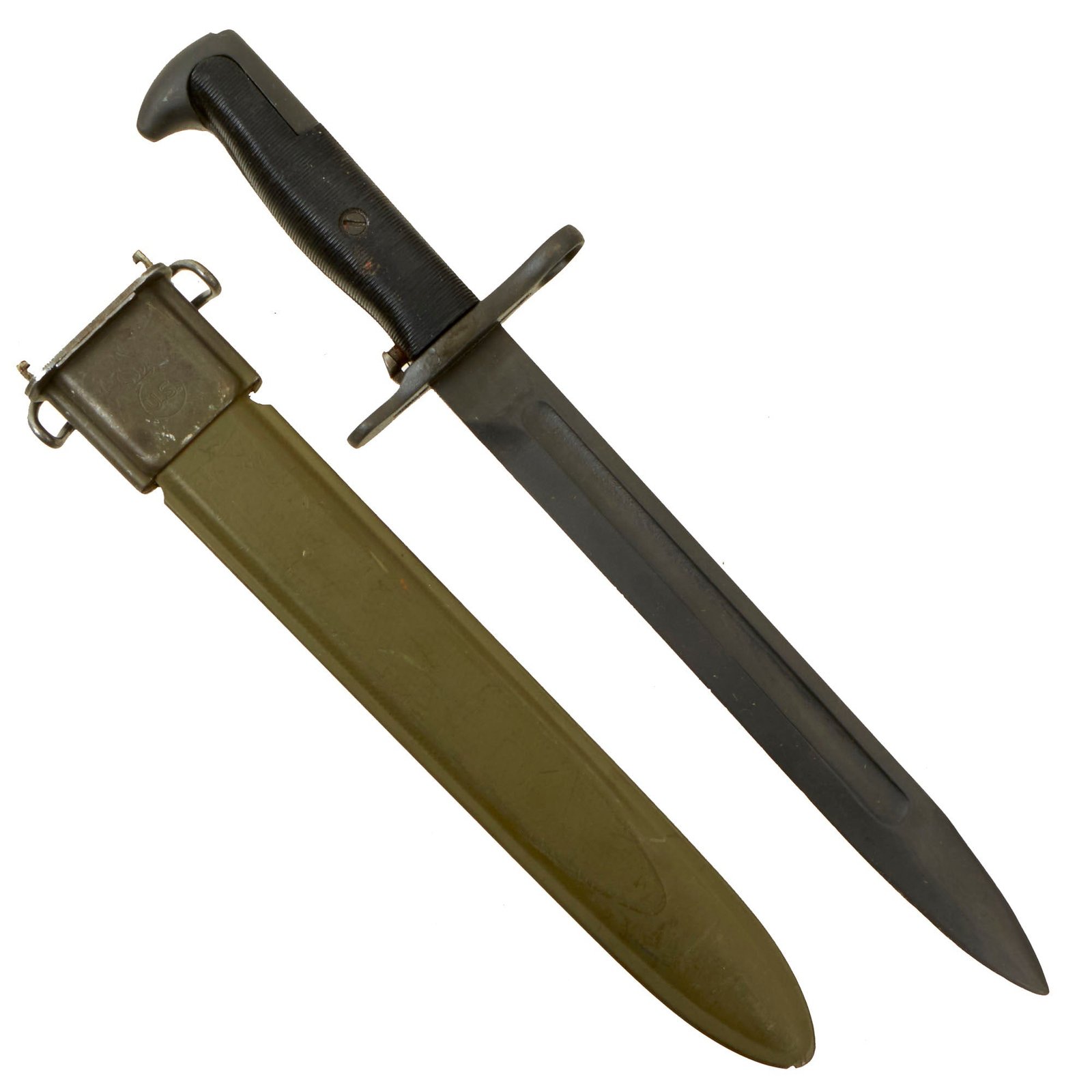 Buy Original U.S. WWII M1 Garand 10 inch Bayonet by PAL with M7 Scabbard | Original Firearms Antique For Sale